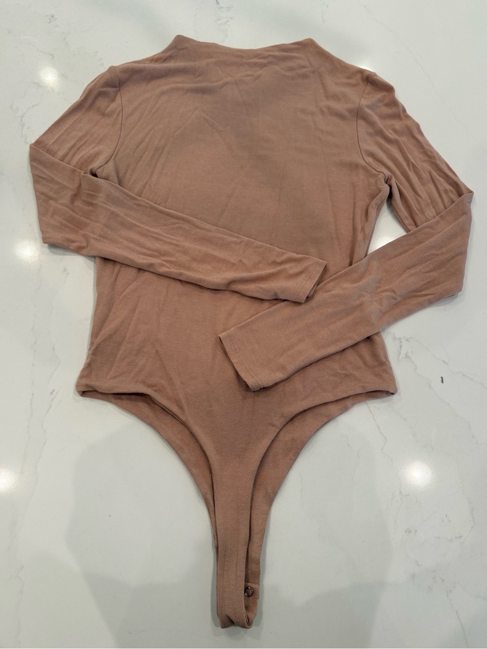 Naked Wardrobe Bodysuit in Mauve/Nude